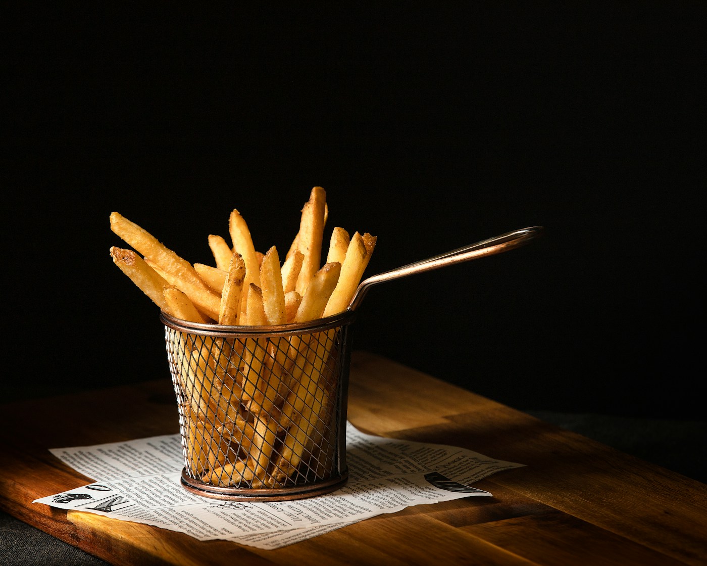 Golden French fries
