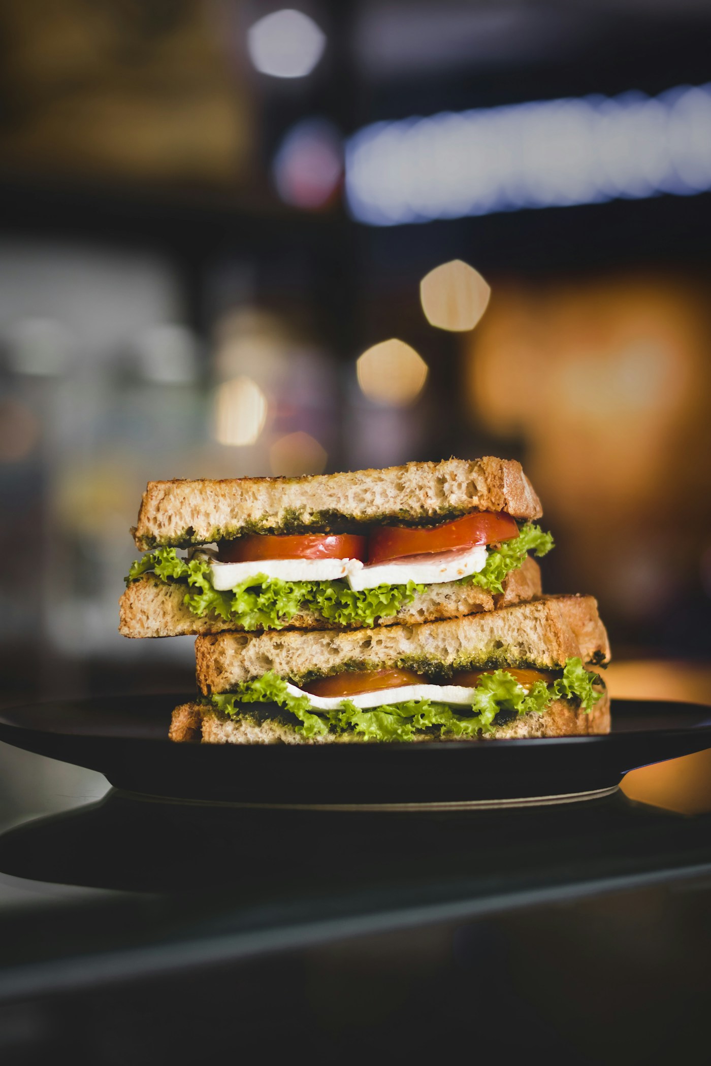 Cheese and vegetable sandwich